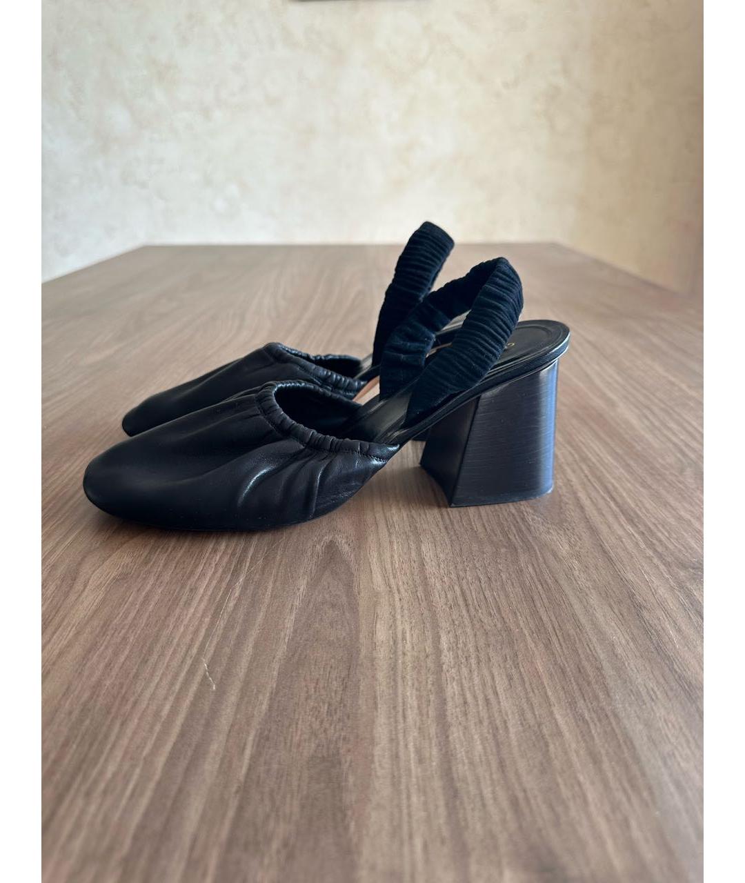 CELINE PRE-OWNED Черные кожаные туфли, фото 6