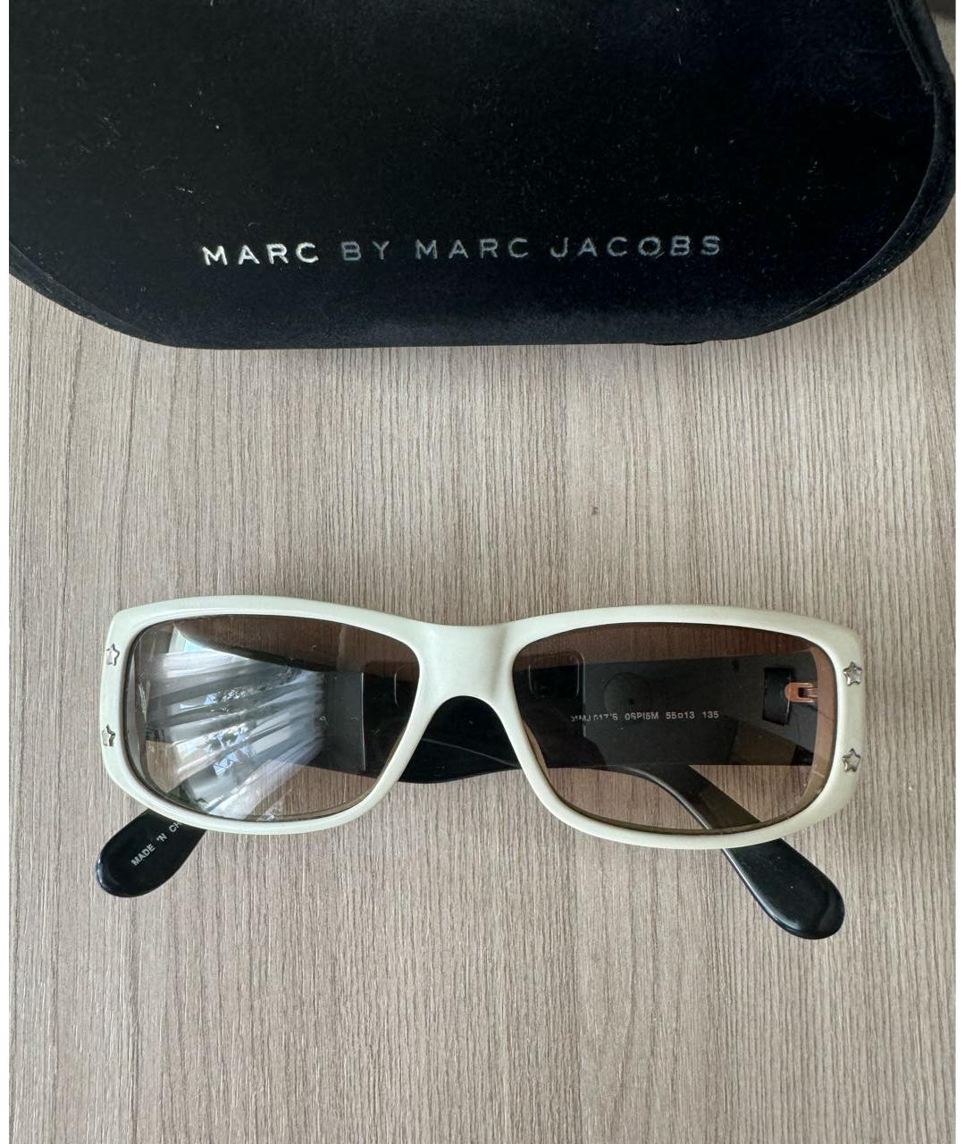 MARC BY MARC JACOBS Белые пластиковые солнцезащитные очки, фото 4