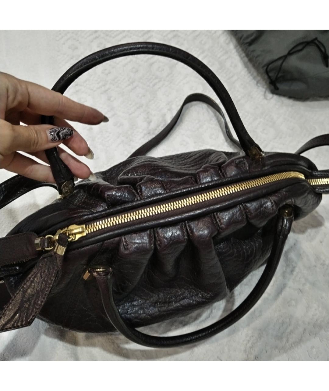 NINA RICCI PRE-OWNED Кожаная сумка с короткими ручками, фото 4