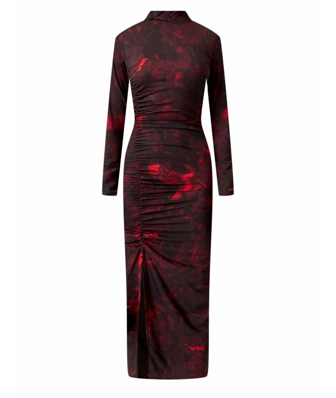 HUGO BOSS Бордовое полиамидовое повседневное платье, фото 1