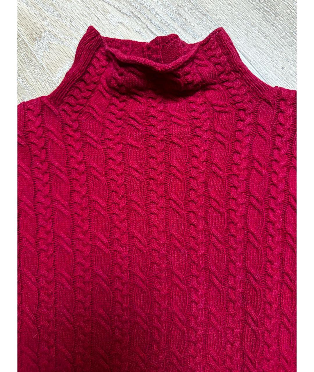 JUST CAVALLI Красный шерстяной джемпер / свитер, фото 6