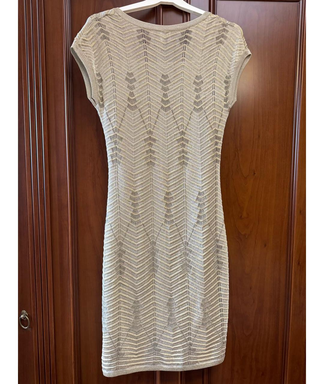M MISSONI Золотое полиамидовое платье, фото 2