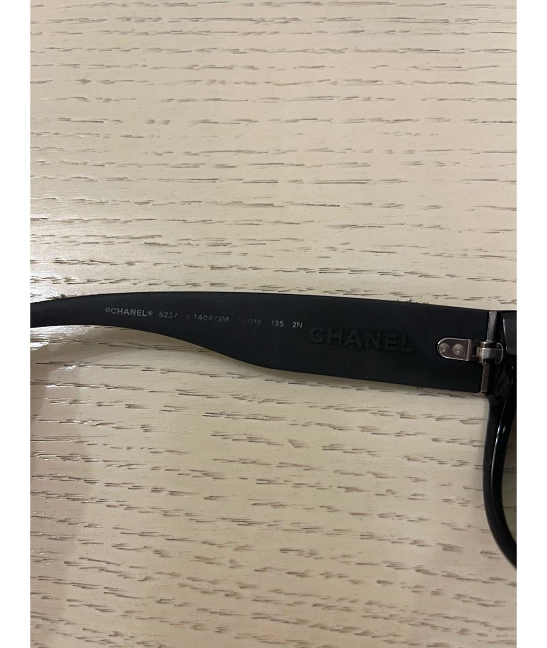 CHANEL PRE-OWNED Черные солнцезащитные очки, фото 5