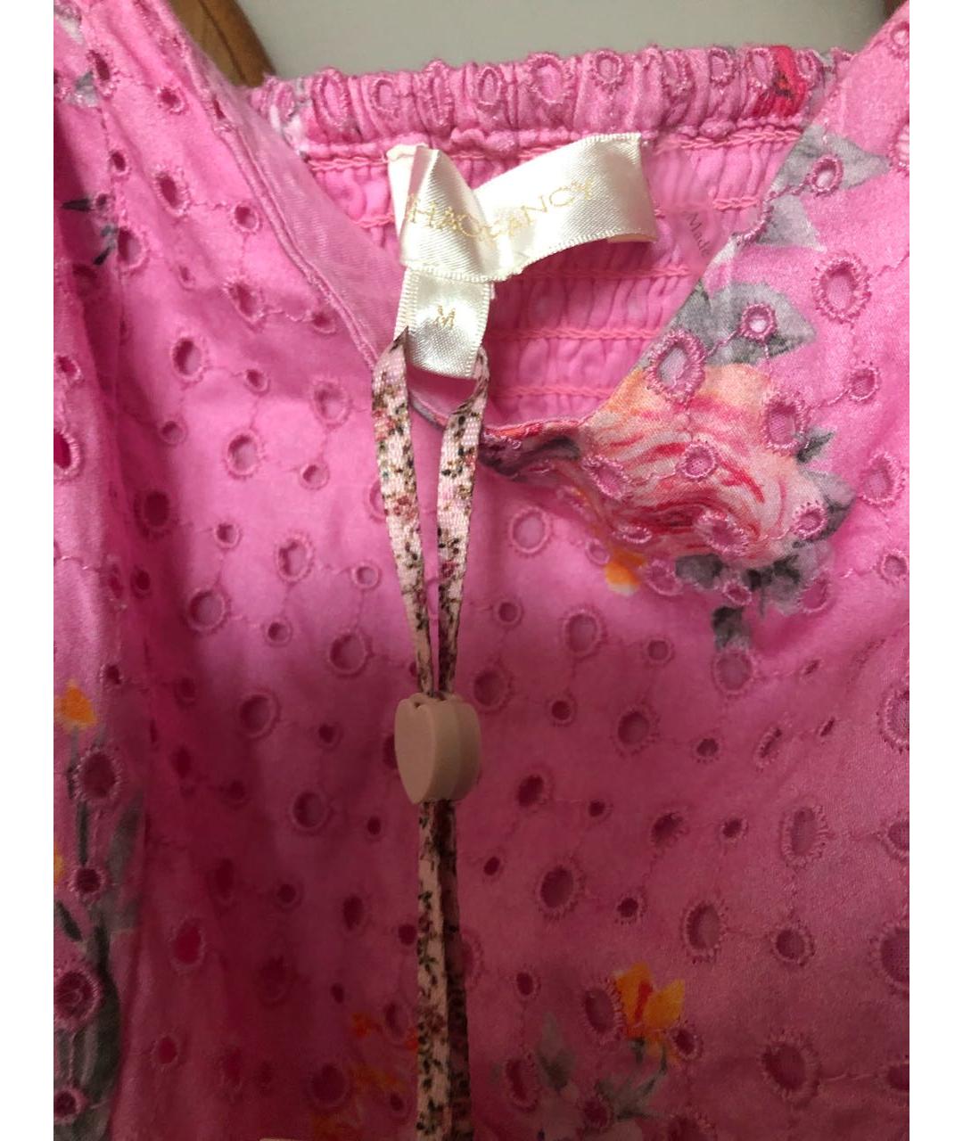 LOVE SHACK FANCY Розовое хлопковое платье, фото 5