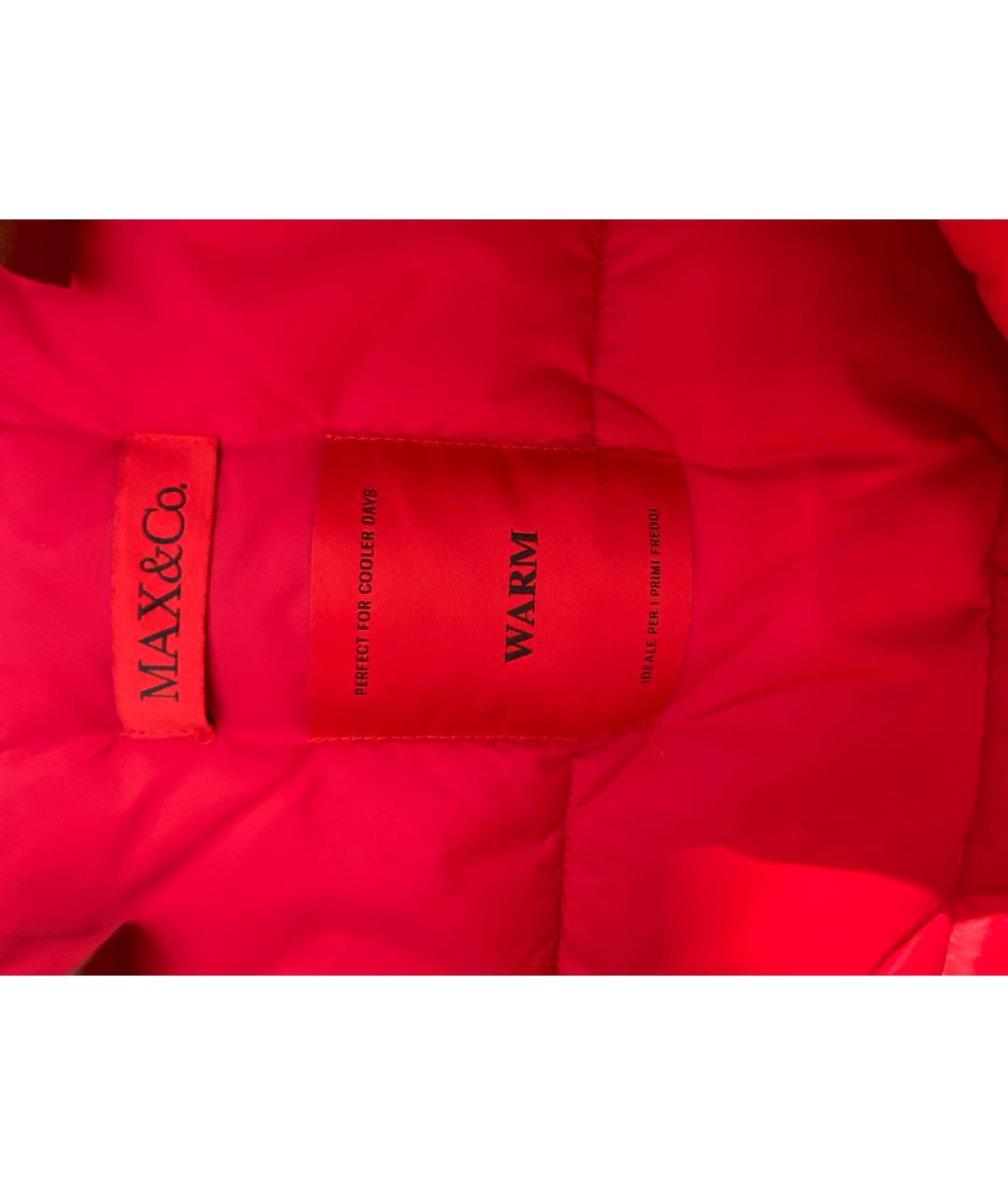 MAX&CO Красная полиэстеровая куртка, фото 2