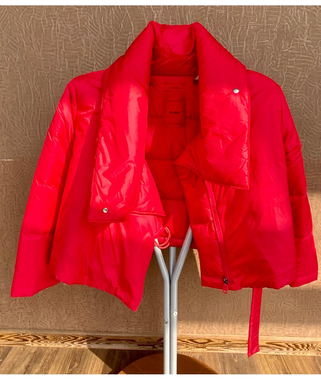MAX&CO Красная полиэстеровая куртка, фото 7