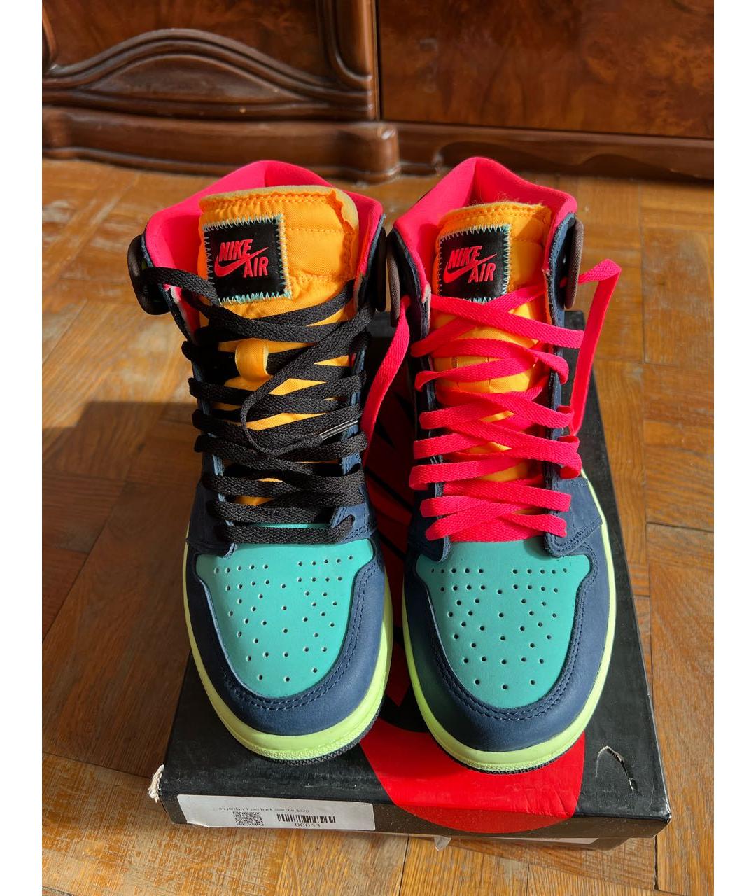 JORDAN Мульти нубуковые высокие кроссовки / кеды, фото 3