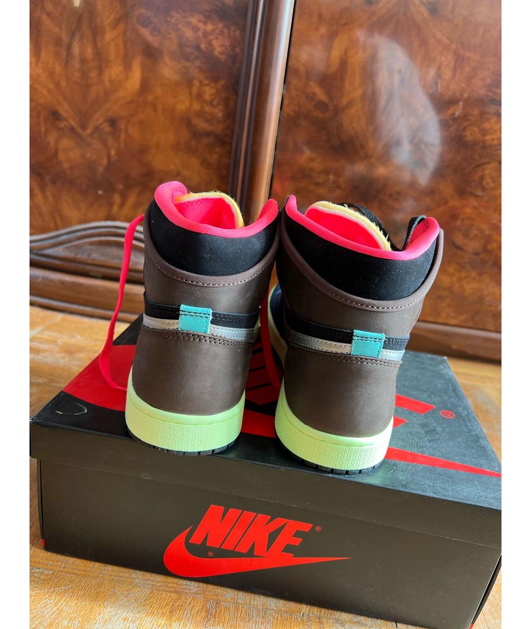 JORDAN Мульти нубуковые высокие кроссовки / кеды, фото 4