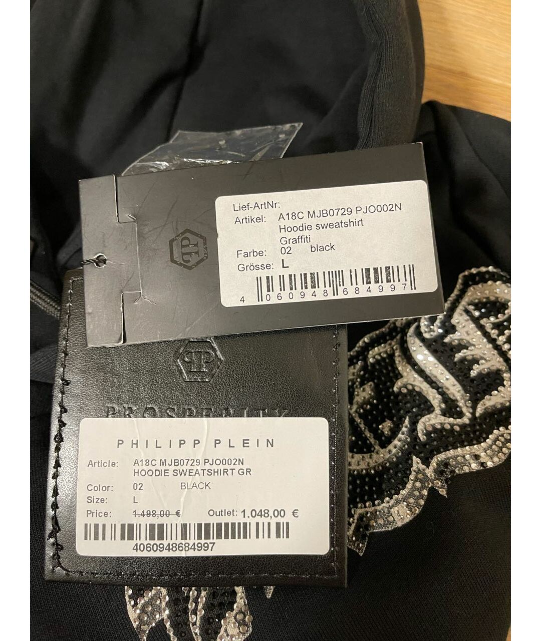 PHILIPP PLEIN Черный хлопковый джемпер / свитер, фото 7