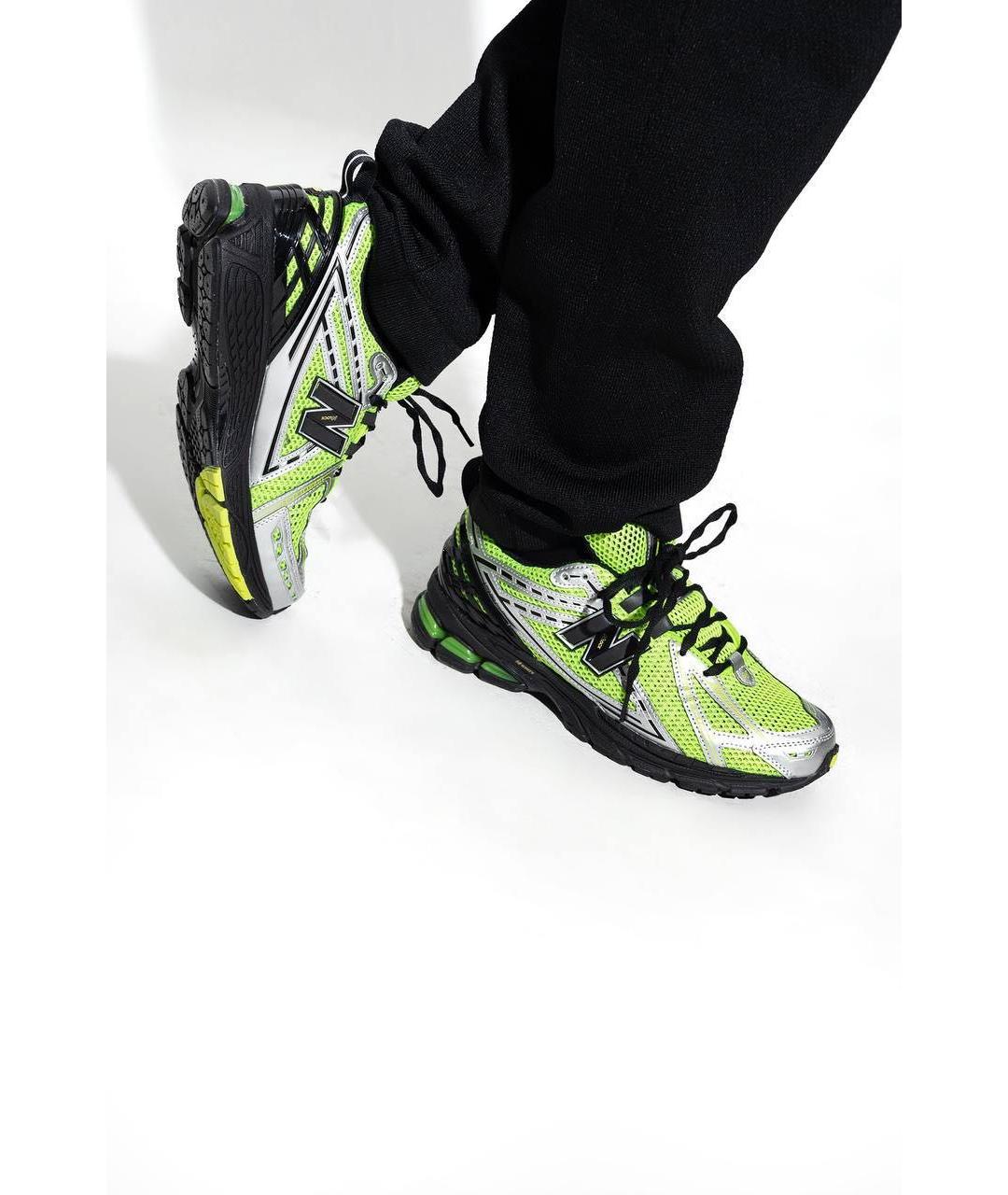 NEW BALANCE Зеленые низкие кроссовки / кеды, фото 3