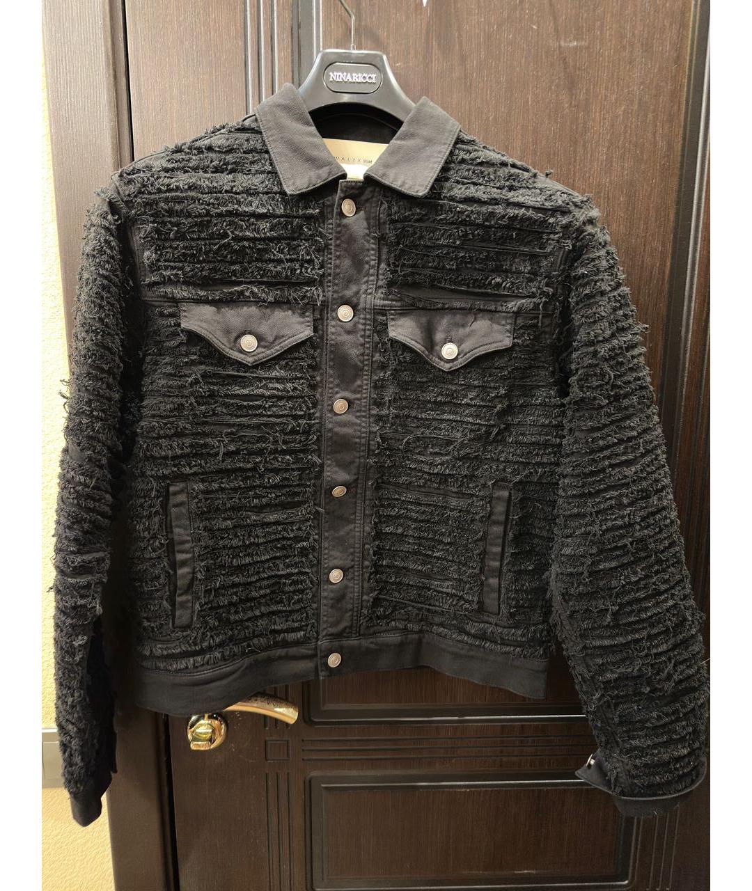 1017 ALYX 9SM Черная хлопко-эластановая куртка, фото 2