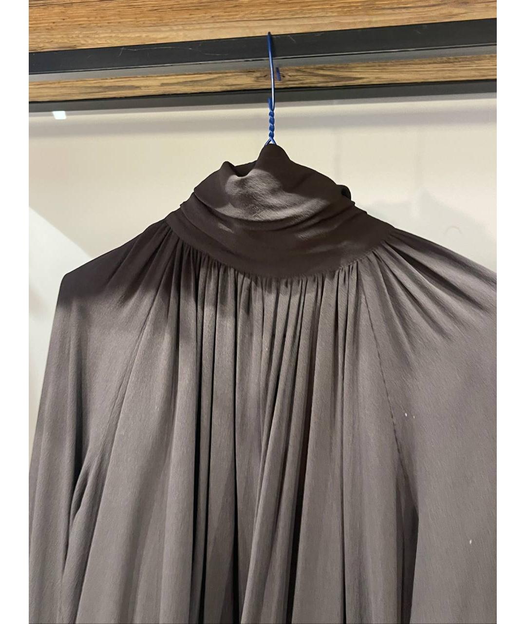 MICHAEL KORS Коричневая шелковая блузы, фото 2