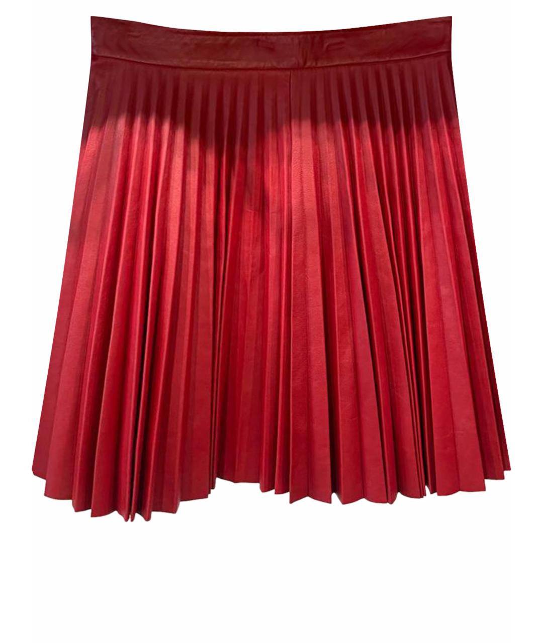 SIMONETTA RAVIZZA Красная вискозная юбка мини, фото 1