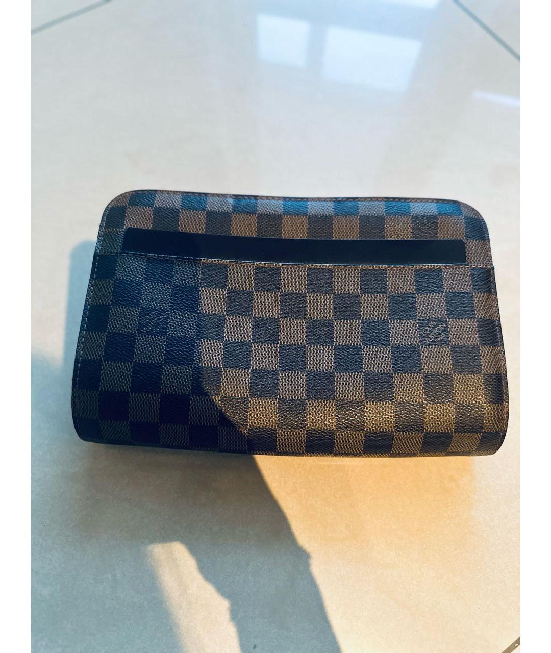 LOUIS VUITTON PRE-OWNED Коричневая барсетка, фото 9