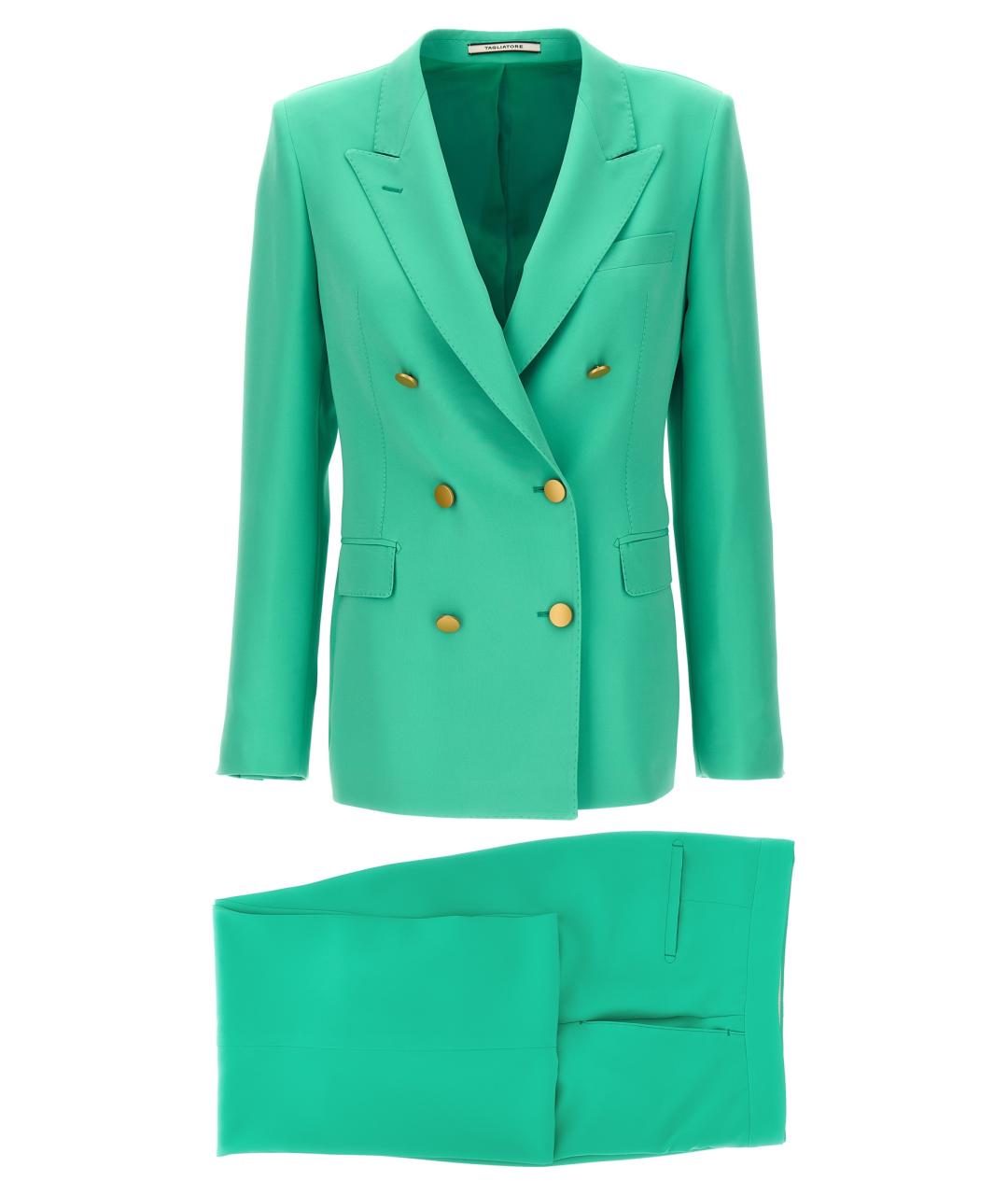 TAGLIATORE Зеленый полиэстеровый костюм с брюками, фото 1