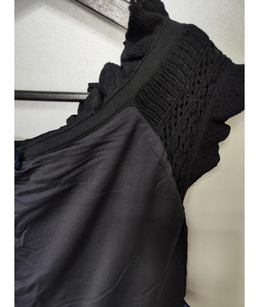 POLO RALPH LAUREN Черная вискозная блузы, фото 8