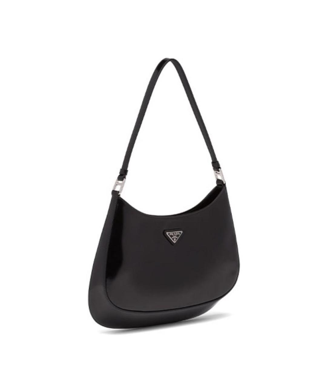PRADA Черная сумка через плечо из лакированной кожи, фото 2