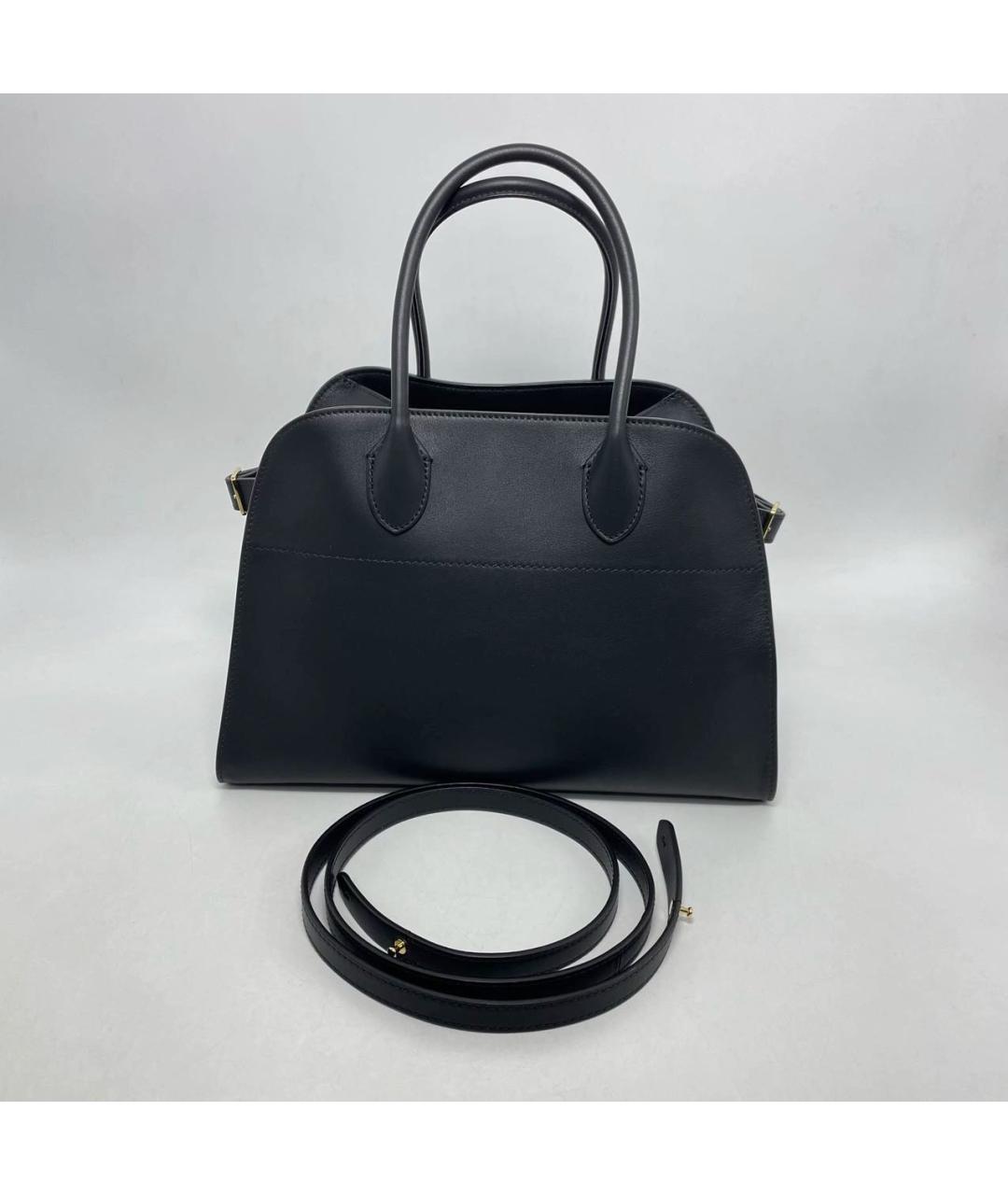 THE ROW Черная кожаная сумка тоут, фото 3