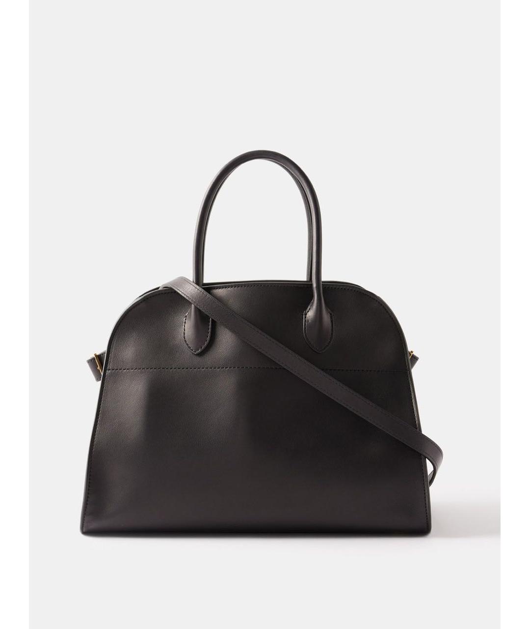 THE ROW Черная кожаная сумка тоут, фото 9