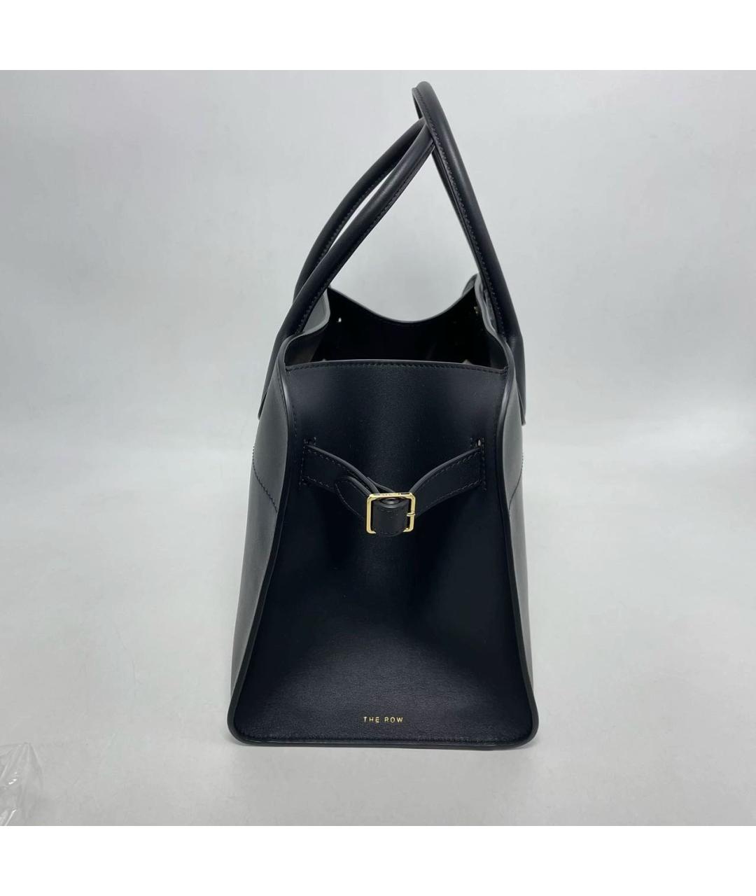 THE ROW Черная кожаная сумка тоут, фото 6