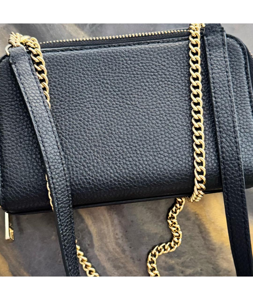 MARC JACOBS Черная кожаная сумка через плечо, фото 4