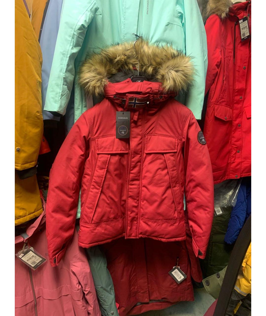 NAPAPIJRI Красная полиамидовая куртка, фото 4
