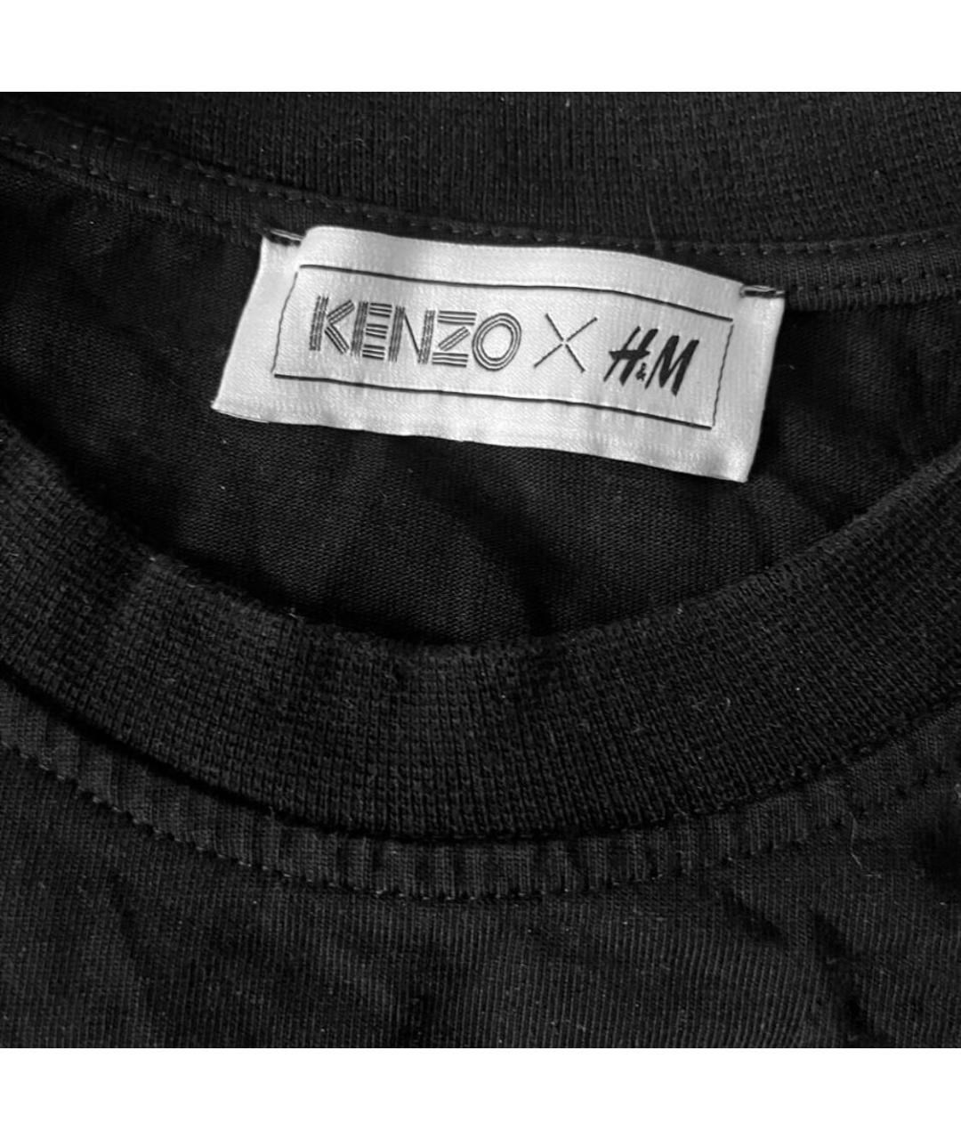 KENZO Черная хлопковая футболка, фото 5