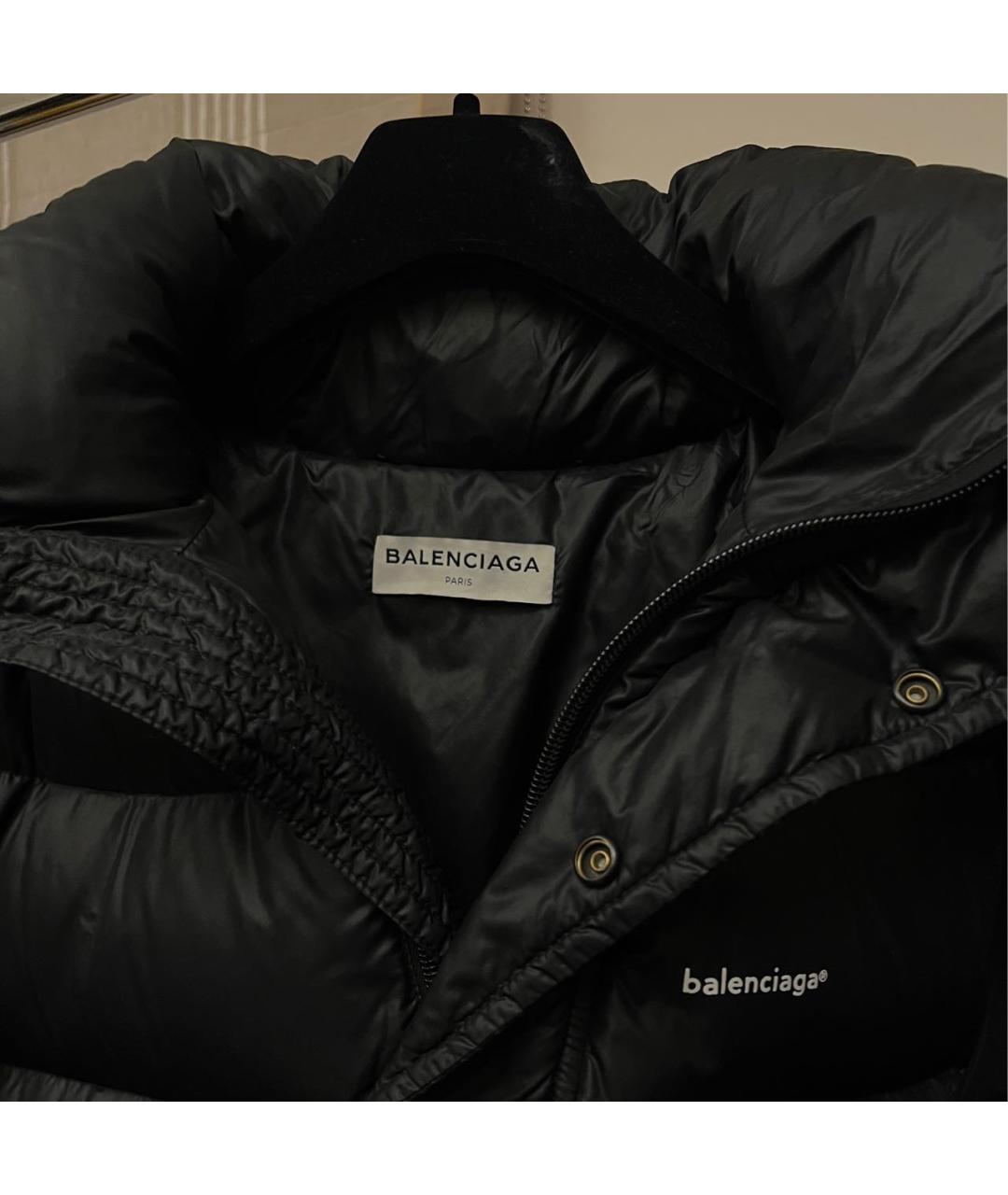 BALENCIAGA Черный пуховик, фото 4