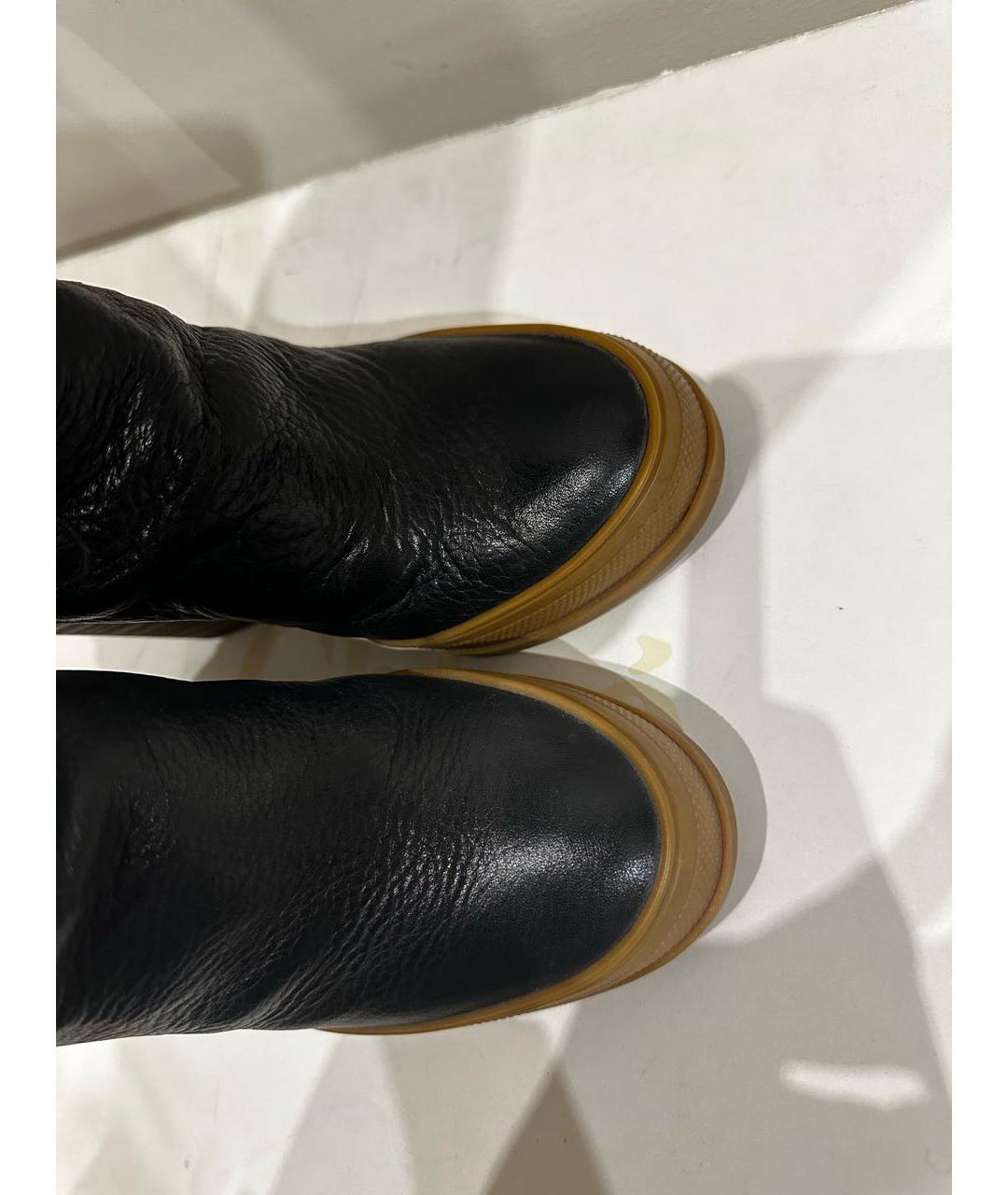 CHLOE Черные кожаные ботфорты, фото 3