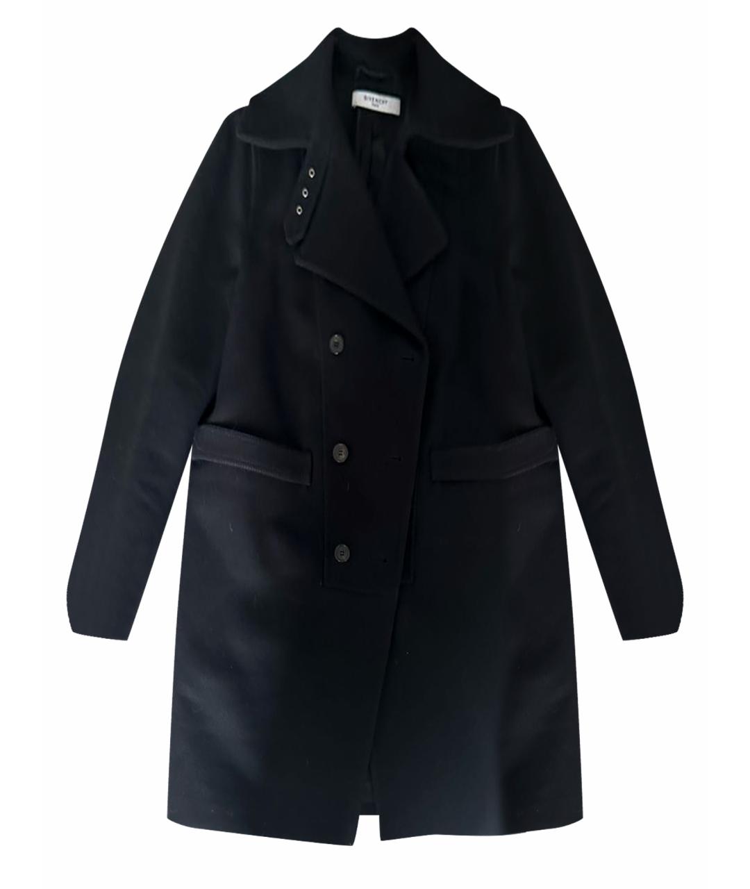 GIVENCHY Черное шерстяное пальто, фото 1