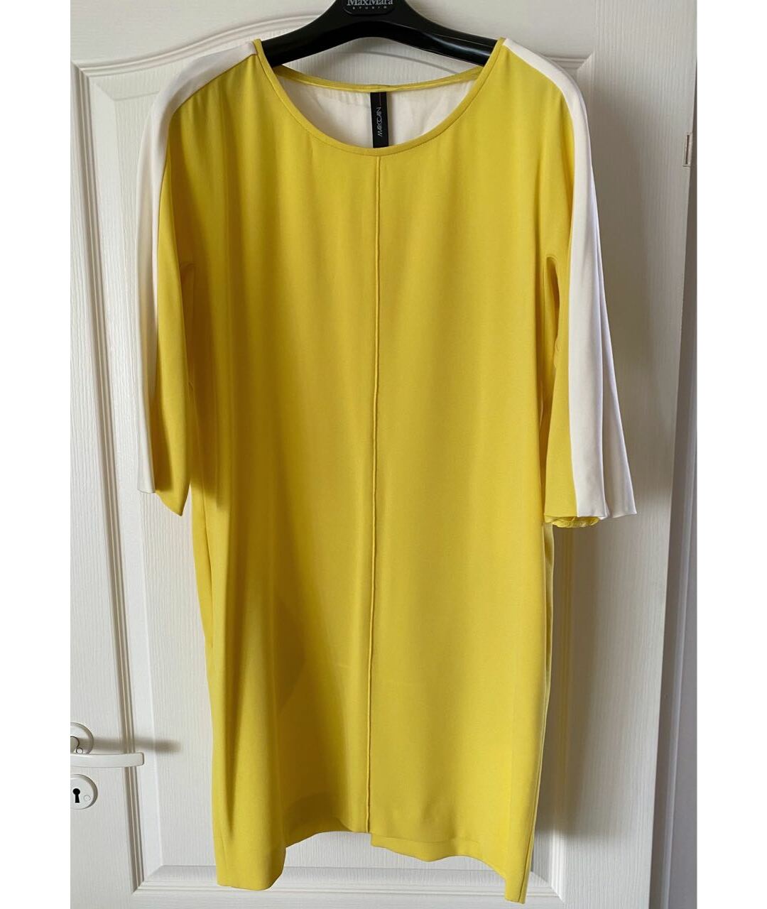 MARC CAIN Желтое полиэстеровое платье, фото 6