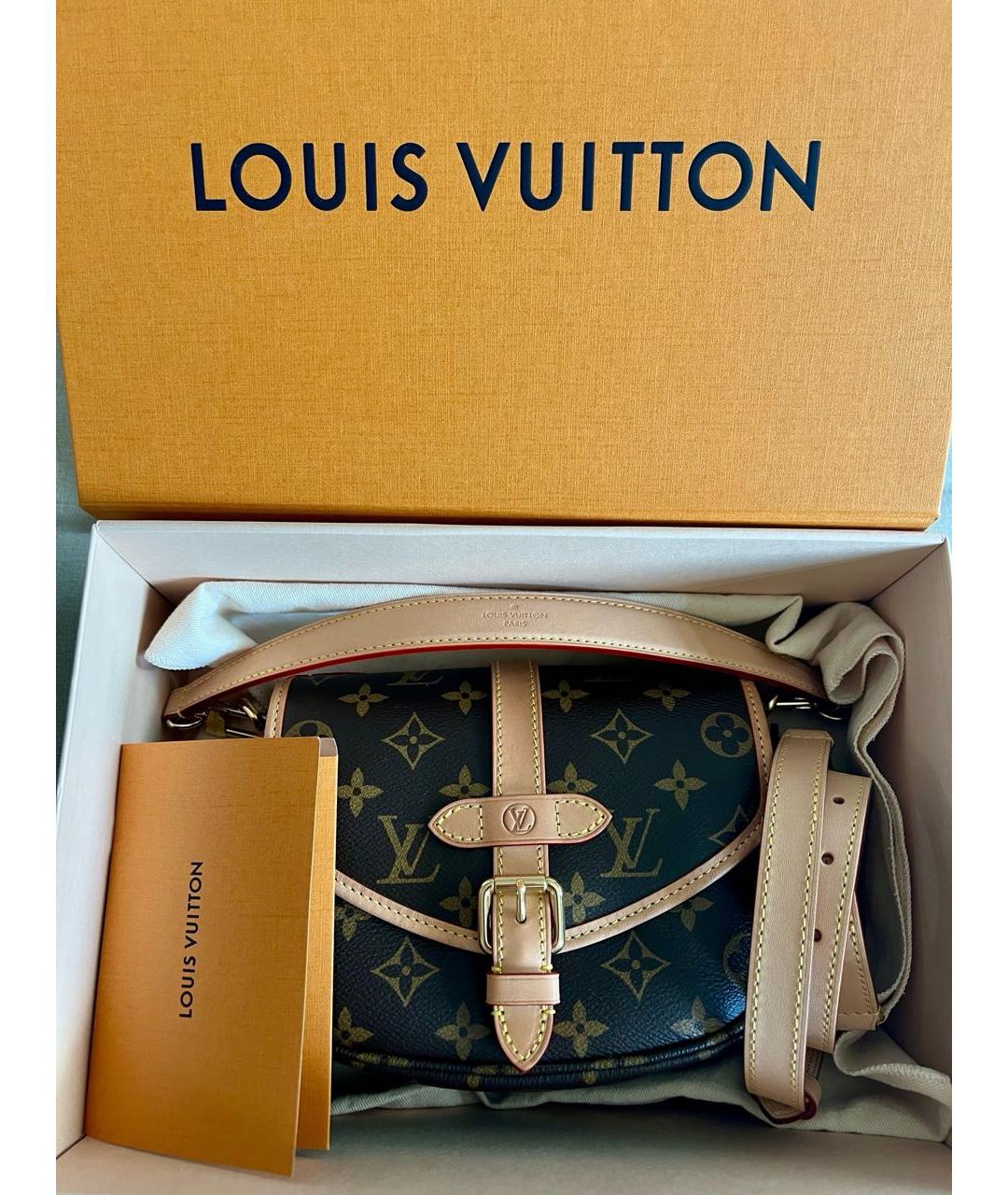 LOUIS VUITTON Коричневая сумка через плечо, фото 8