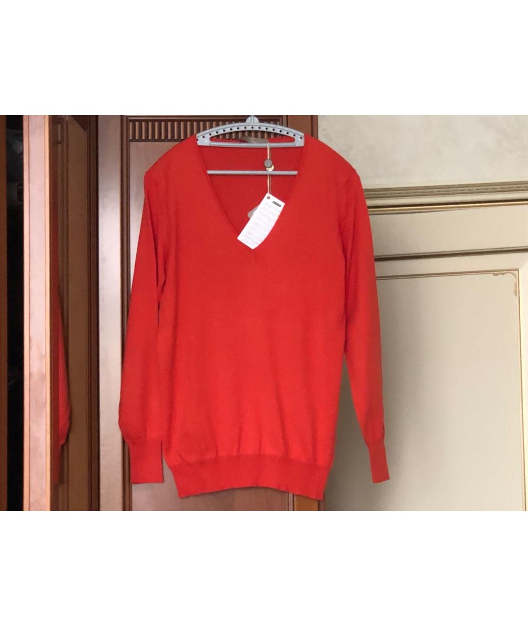 CRUCIANI Красный хлопковый джемпер / свитер, фото 9