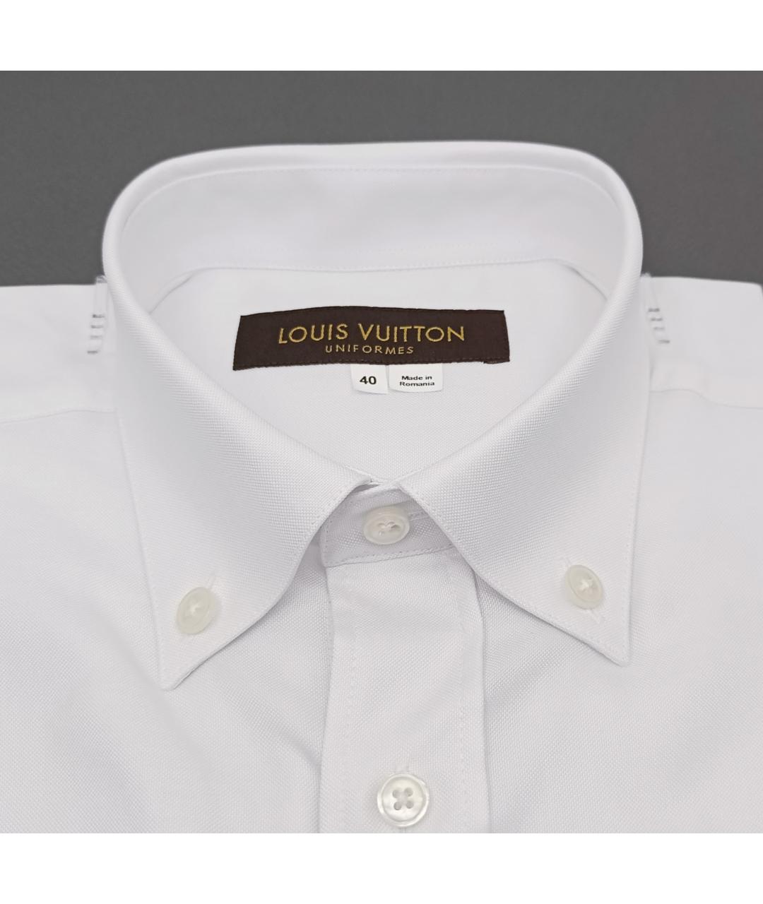 LOUIS VUITTON Белая хлопковая классическая рубашка, фото 3