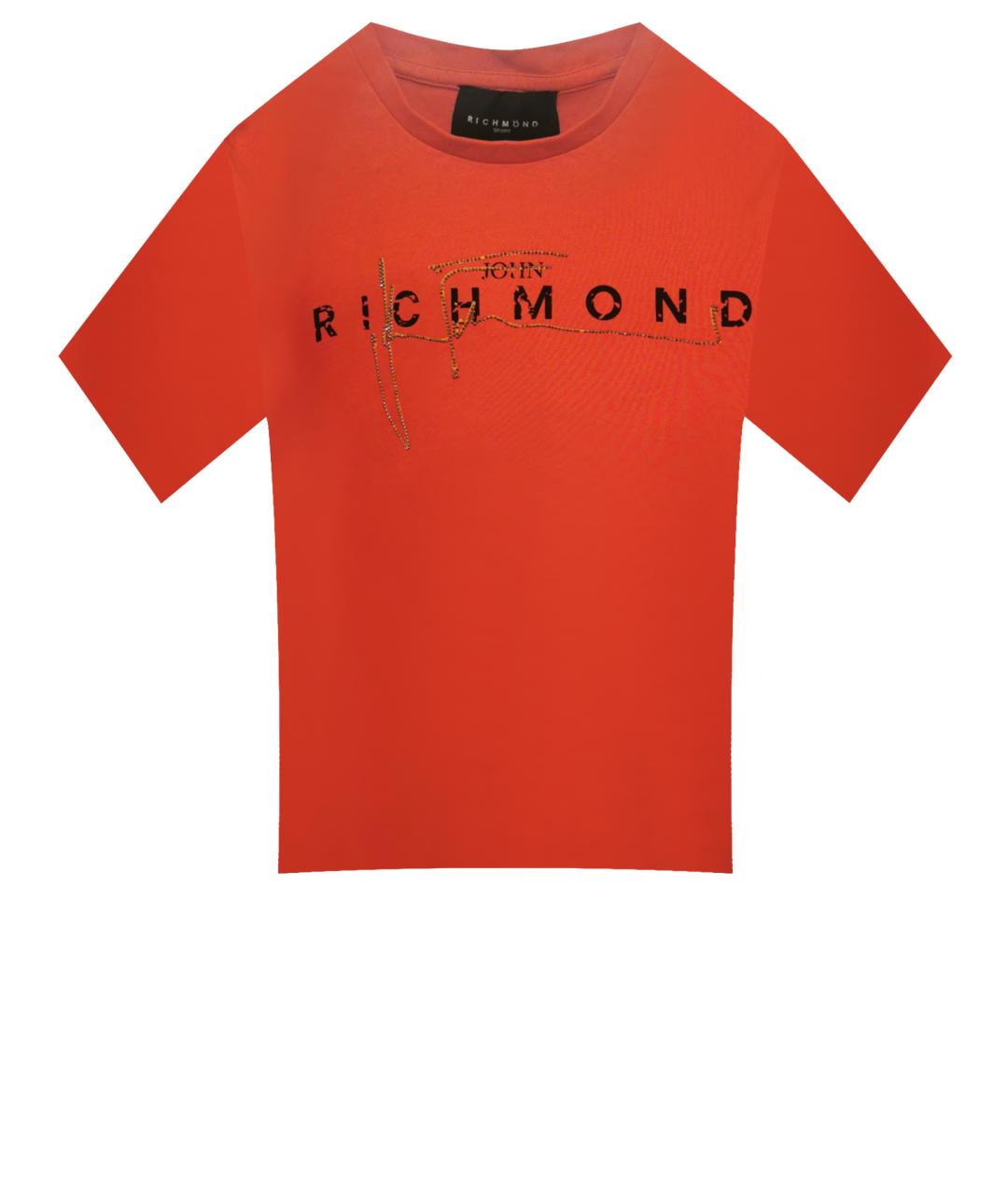JOHN RICHMOND JUNIOR Красный хлопковый детская футболка / топ, фото 1