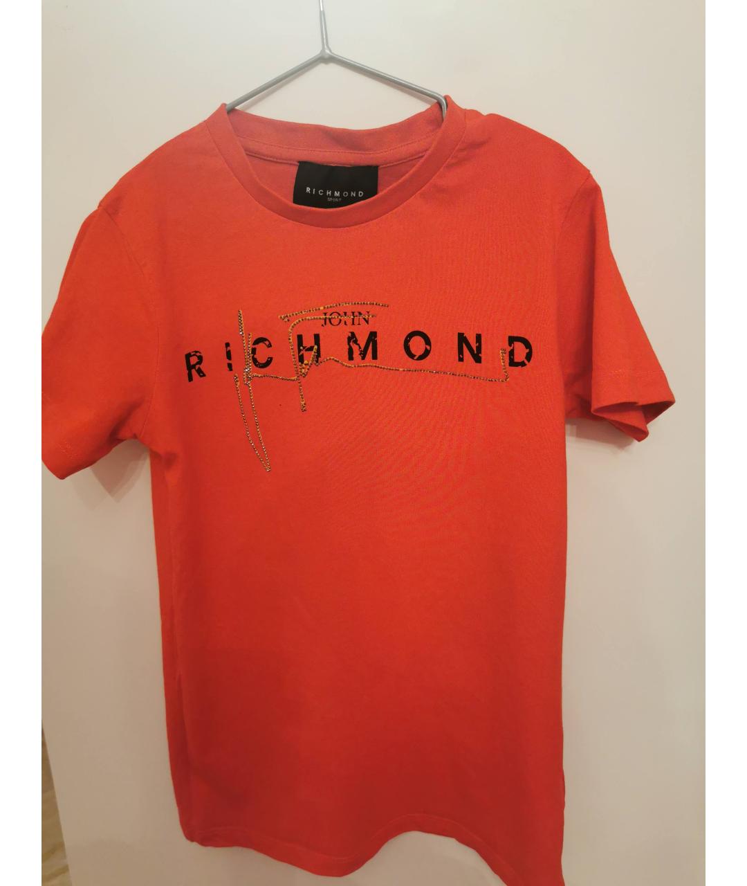 JOHN RICHMOND JUNIOR Красный хлопковый детская футболка / топ, фото 5