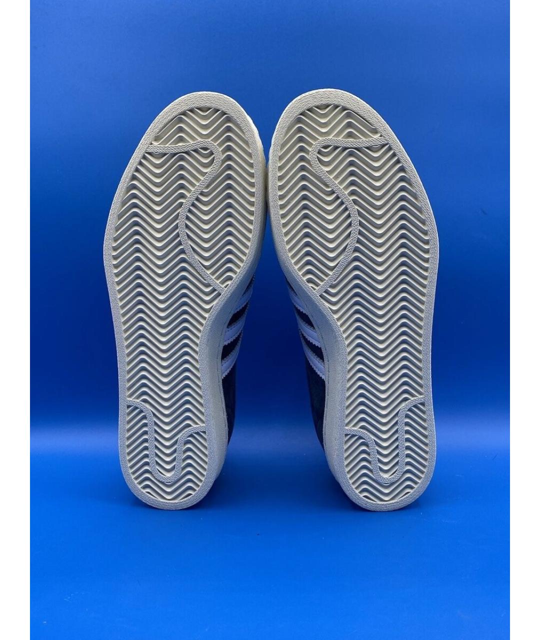ADIDAS Синие замшевые низкие кроссовки / кеды, фото 5