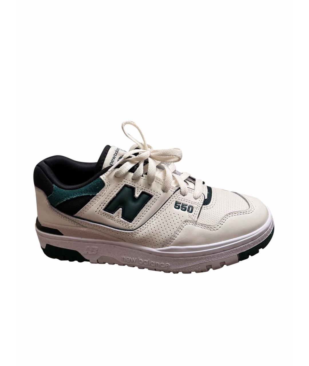 NEW BALANCE Белые кожаные кеды, фото 1