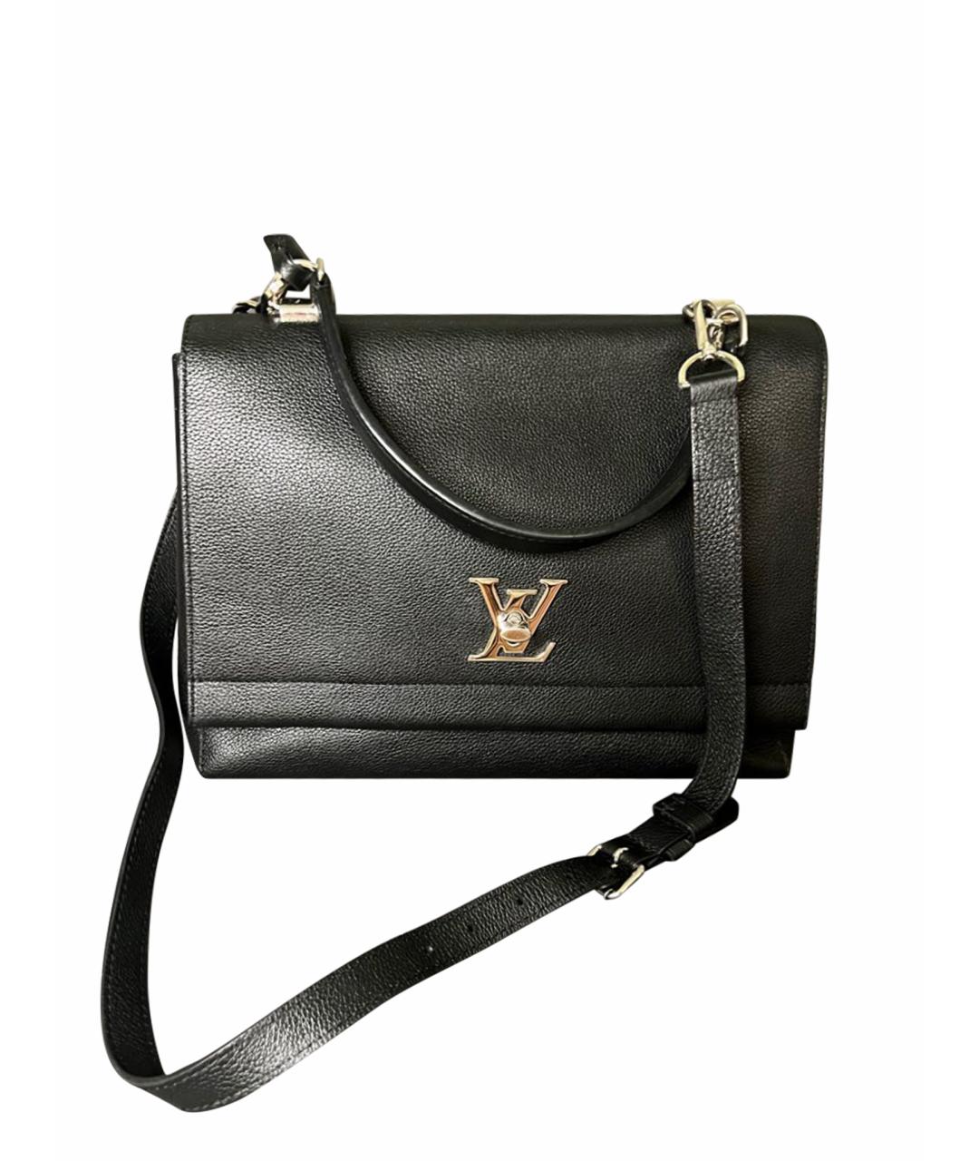 LOUIS VUITTON PRE-OWNED Черная кожаная сумка через плечо, фото 1