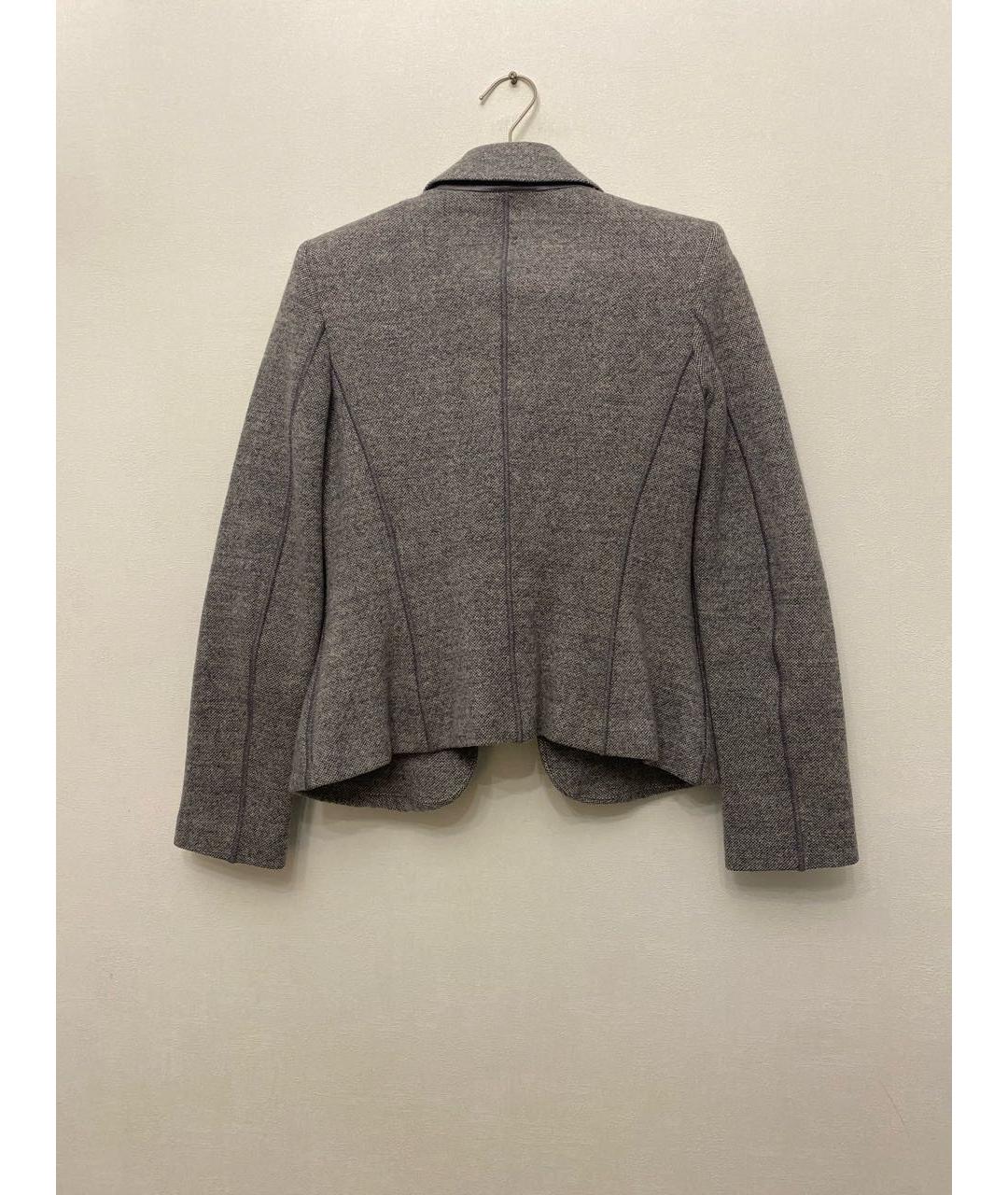GIORGIO ARMANI Серый кашемировый жакет/пиджак, фото 2