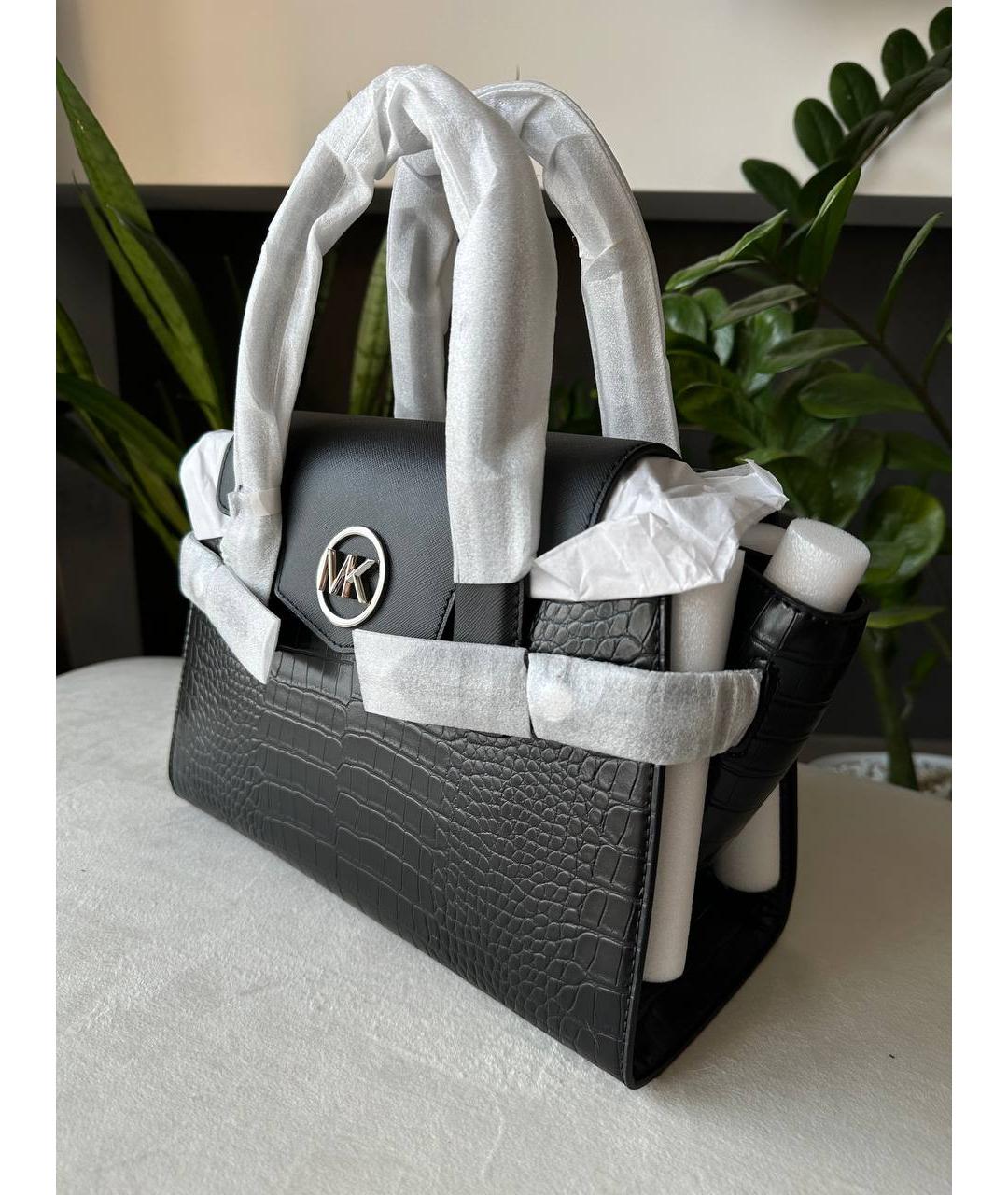 MICHAEL KORS Черная сумка тоут из искусственной кожи, фото 5