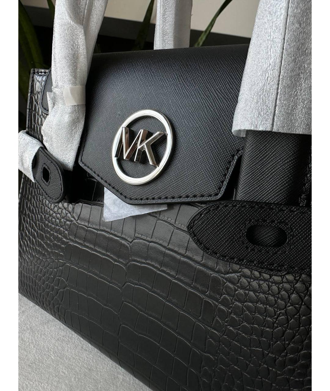 MICHAEL KORS Черная сумка тоут из искусственной кожи, фото 7