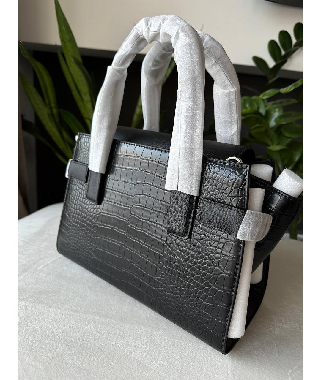 MICHAEL KORS Черная сумка тоут из искусственной кожи, фото 6