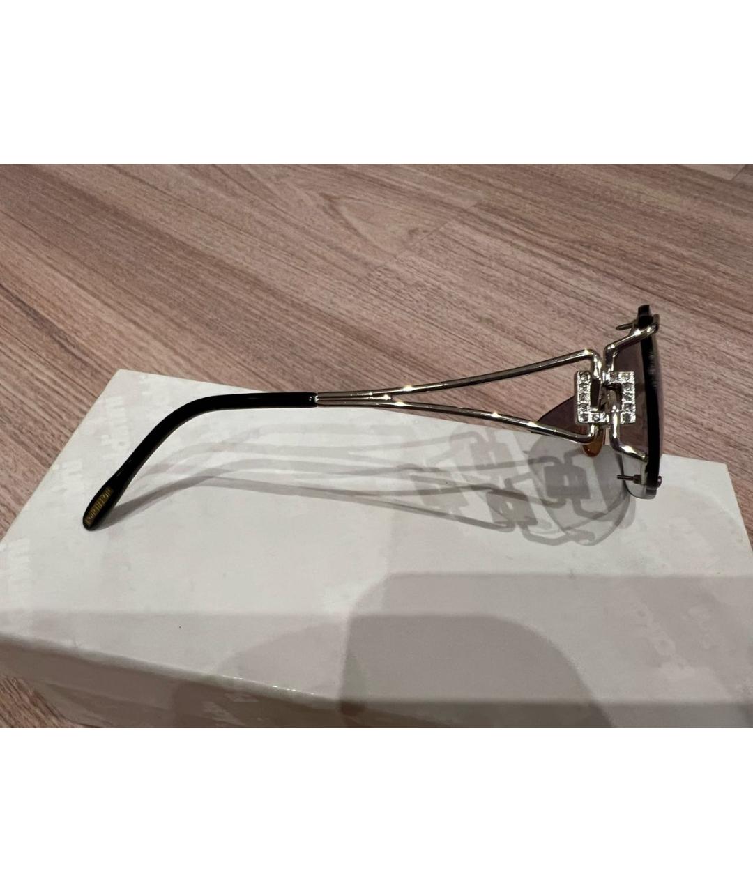 BOUCHERON Серые металлические солнцезащитные очки, фото 2