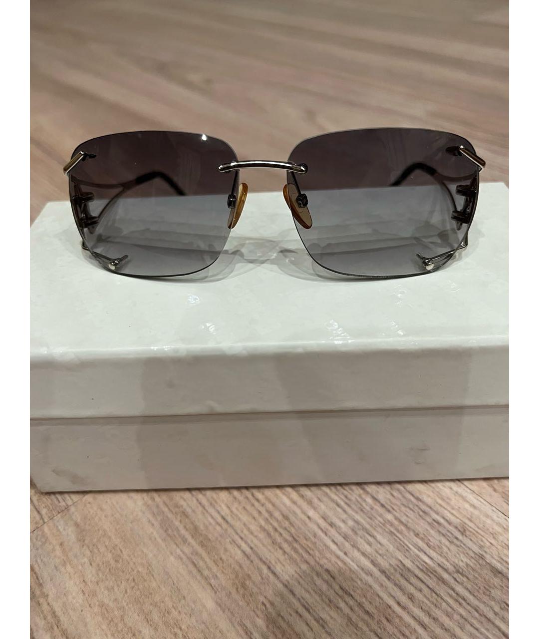 BOUCHERON Серые металлические солнцезащитные очки, фото 6