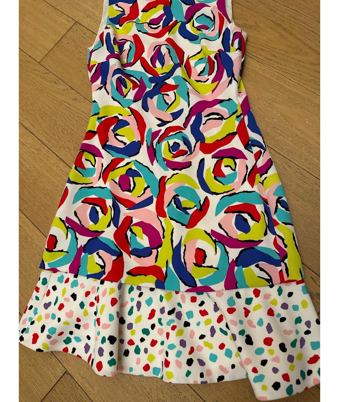 BOUTIQUE MOSCHINO Мульти полиэстеровое коктейльное платье, фото 4