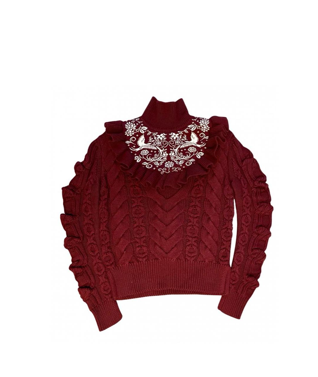 TAK.ORI Бордовый шерстяной джемпер / свитер, фото 1