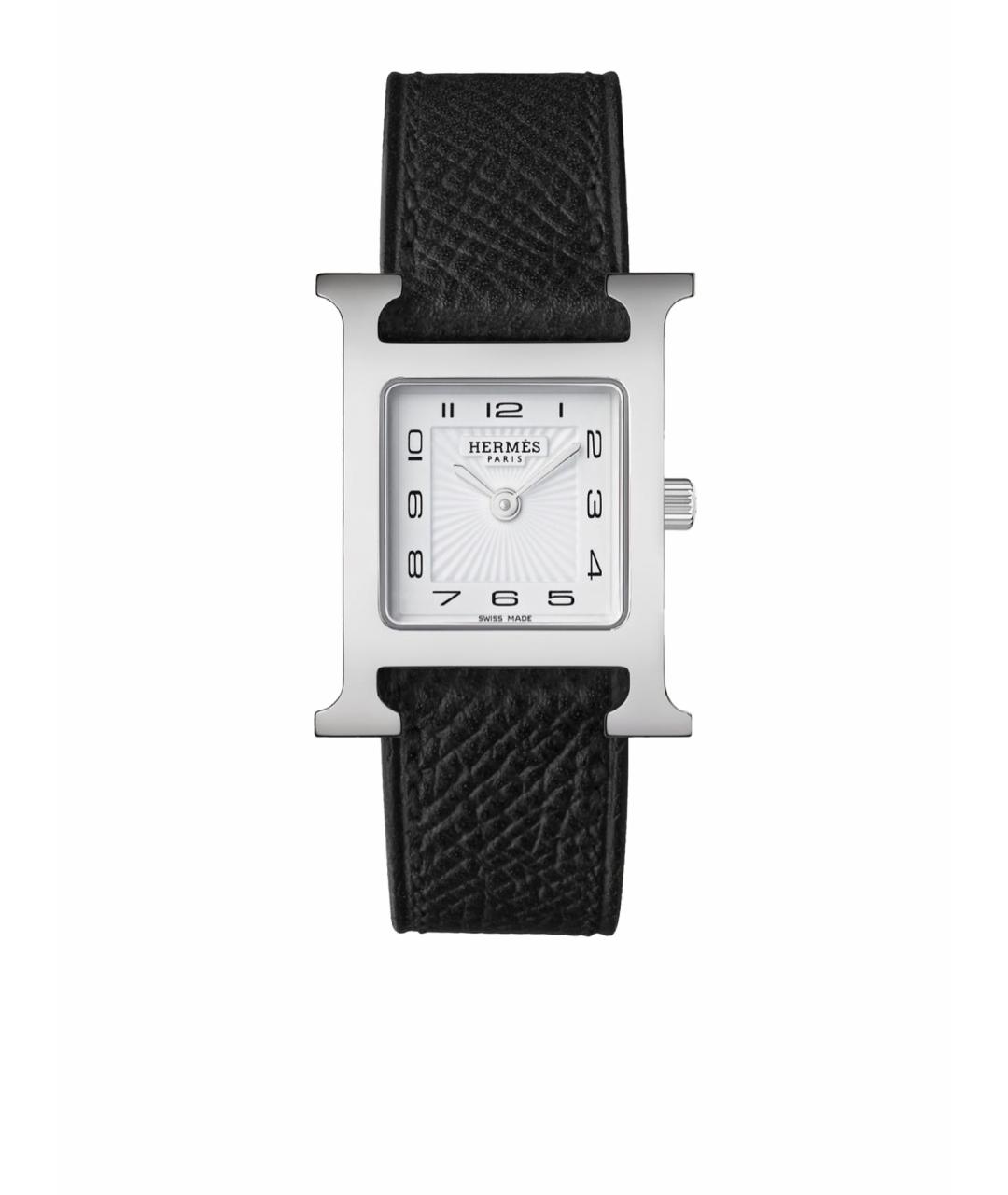 HERMES PRE-OWNED Черные металлические часы, фото 1