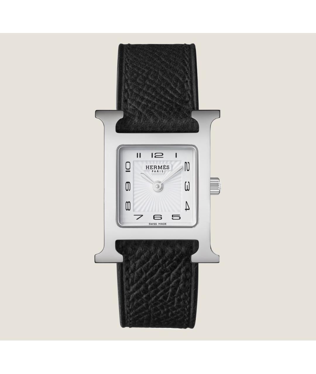 HERMES PRE-OWNED Черные металлические часы, фото 5