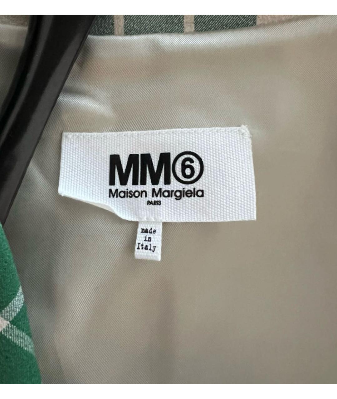 MM6 MAISON MARGIELA Зеленый полиэстеровый жакет/пиджак, фото 3